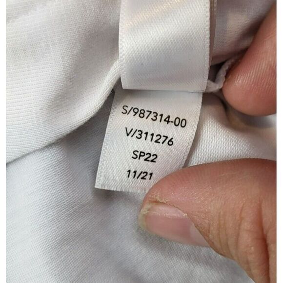 Athleta Women's Embody Twist-Front Top Size S White Athleisure Gym 3/4 sleeve‎ - Picture 8 of 9